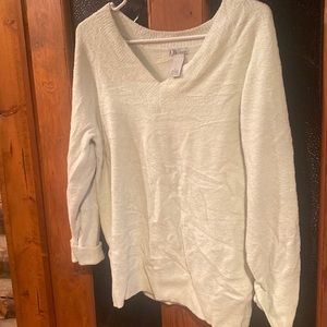 Light green, Large v-neck long sleeve sweater brand CB